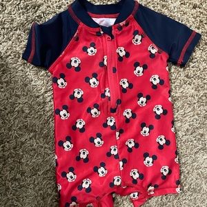 3-6 month Disney baby swim suit | mickey bathing suit